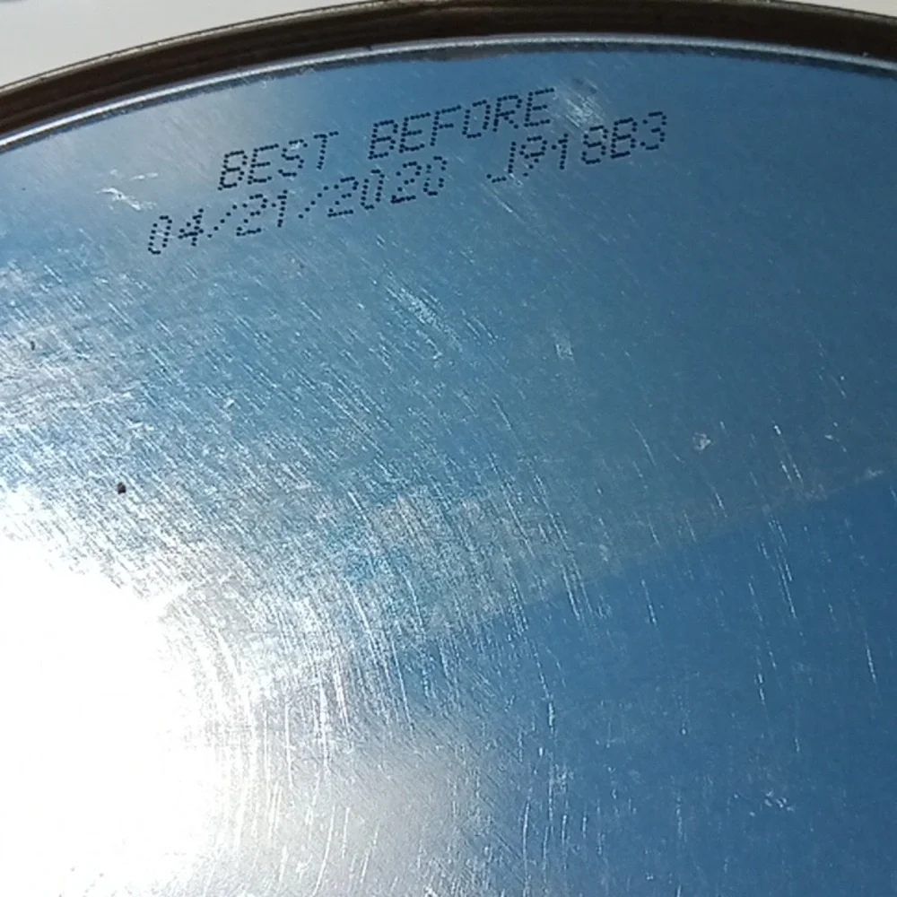 Large Posted Tin Can